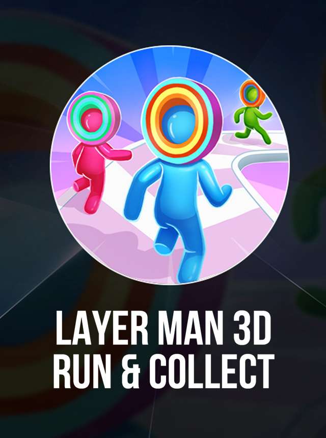 Layer Man 3D: Laufen & Sammeln