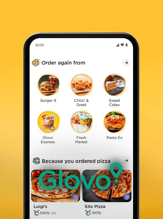 Glovo-dostawa jedzenie i inne