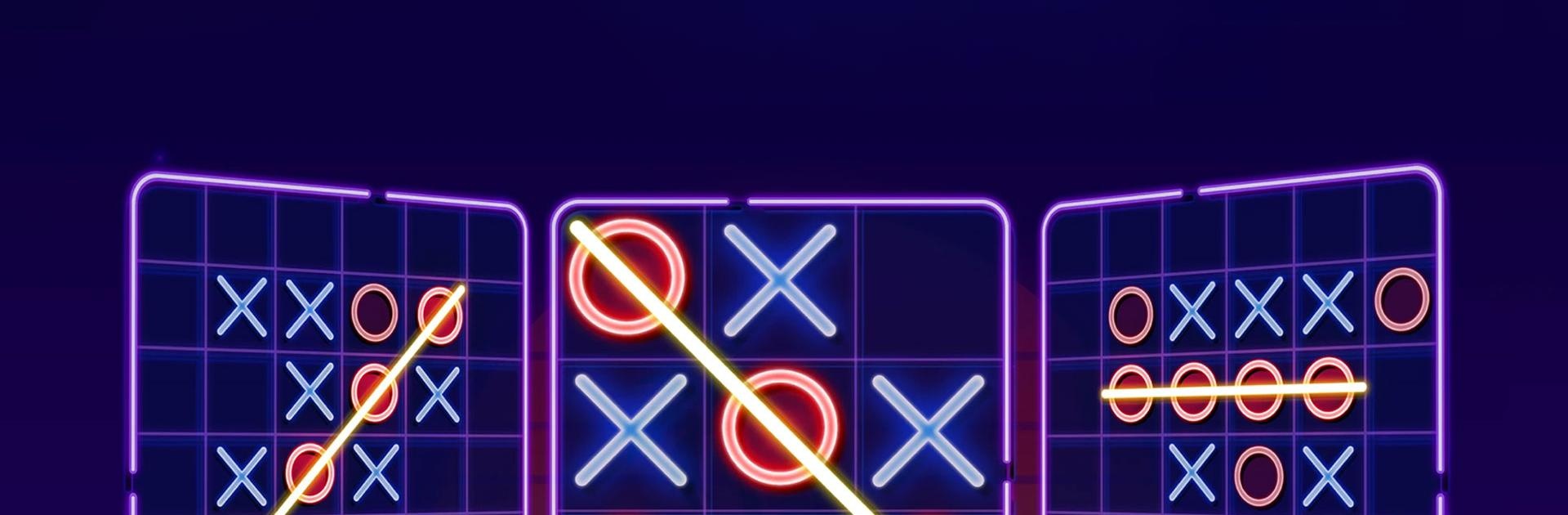 Tic Tac Toe Glow: 2 Player XO