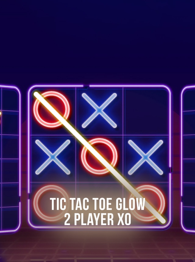 Baixar & Jogar Tic Tac Toe Glow: 2 Player XO no PC & Mac (Emulador)