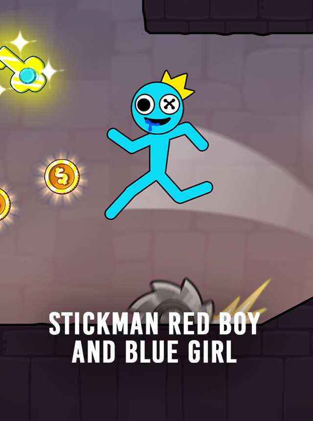 Jogue Stickman vermelho e azul 2, um jogo de Fogo e água