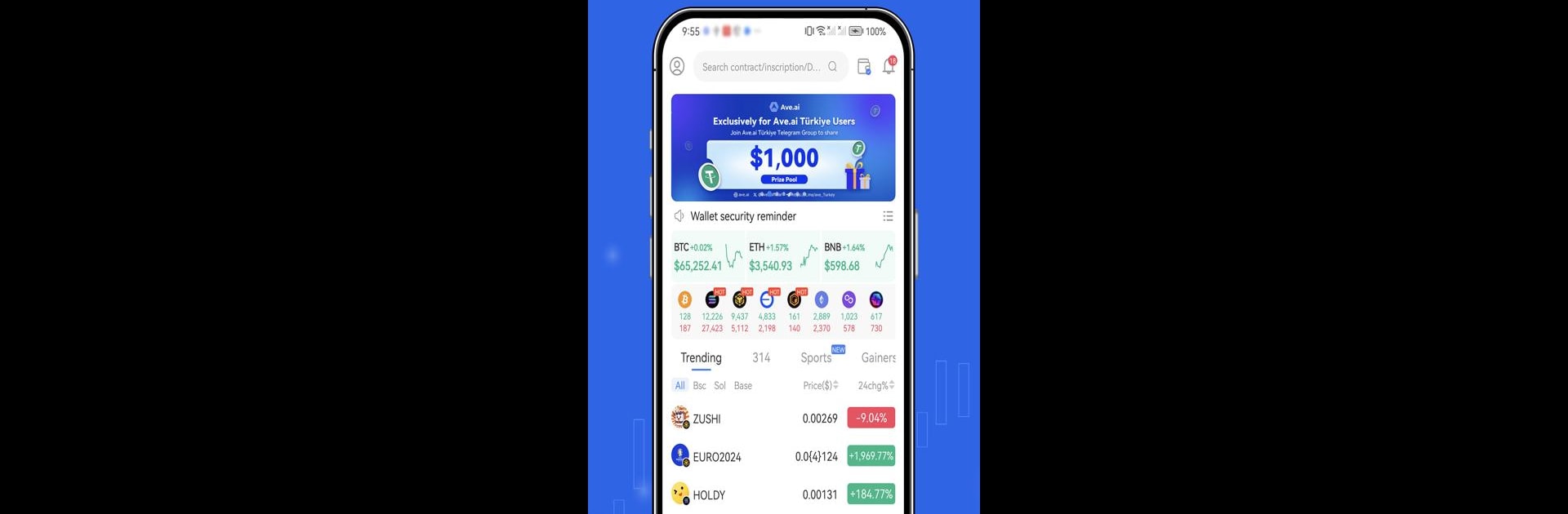 Ave.ai - Web3 Trading Wallet