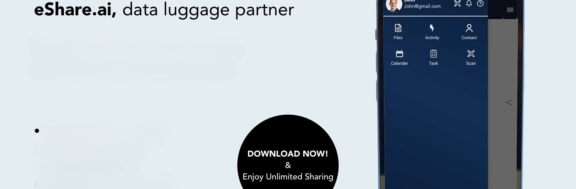 eShare.ai Sharing, Storage App