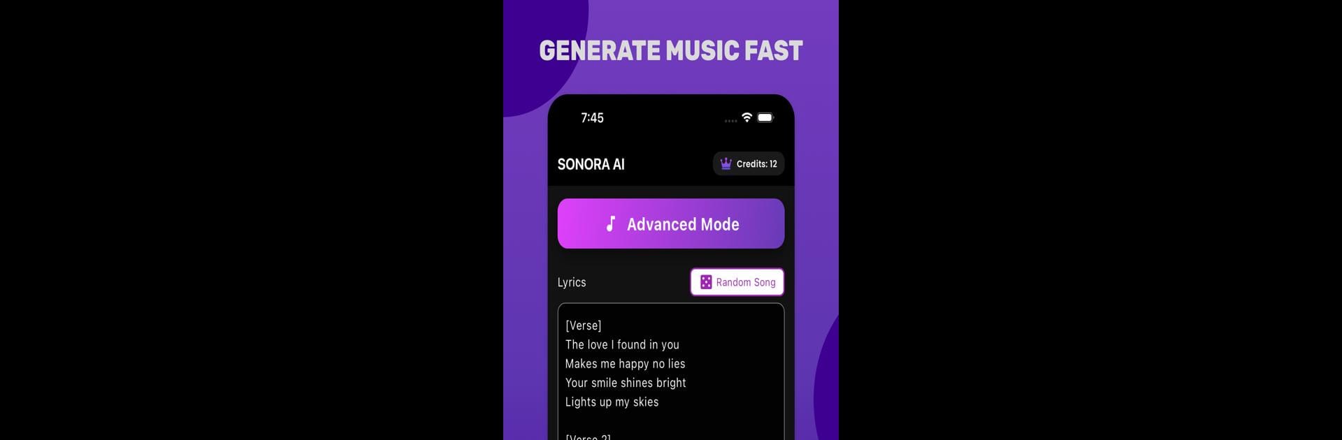 Gerador de músicas Sonora AI