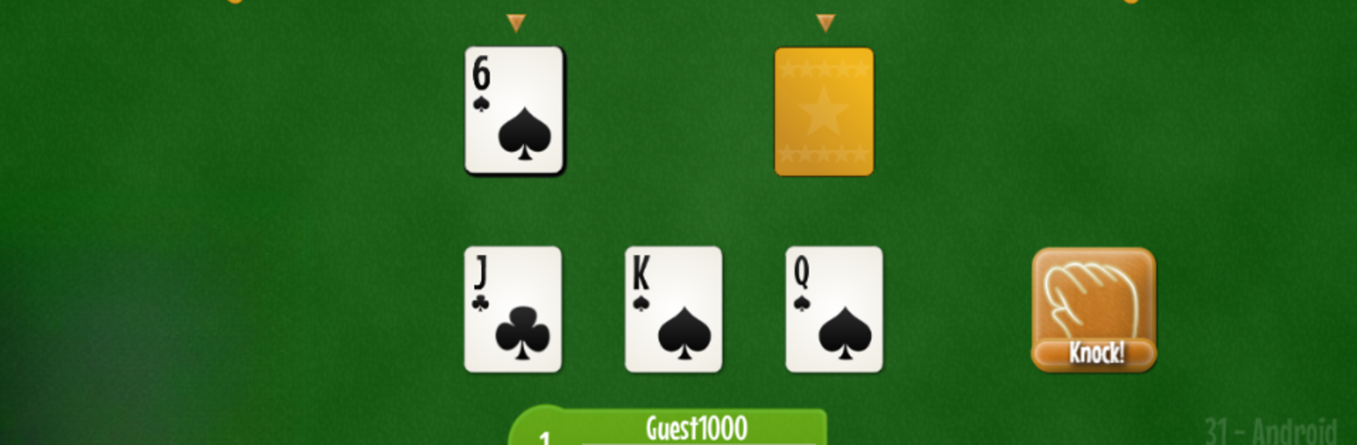 Thirty one - 31 card game.