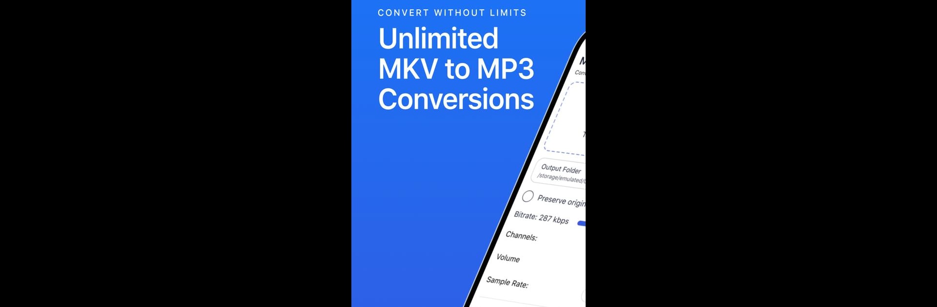 MKV to MP3 Converter No Limits