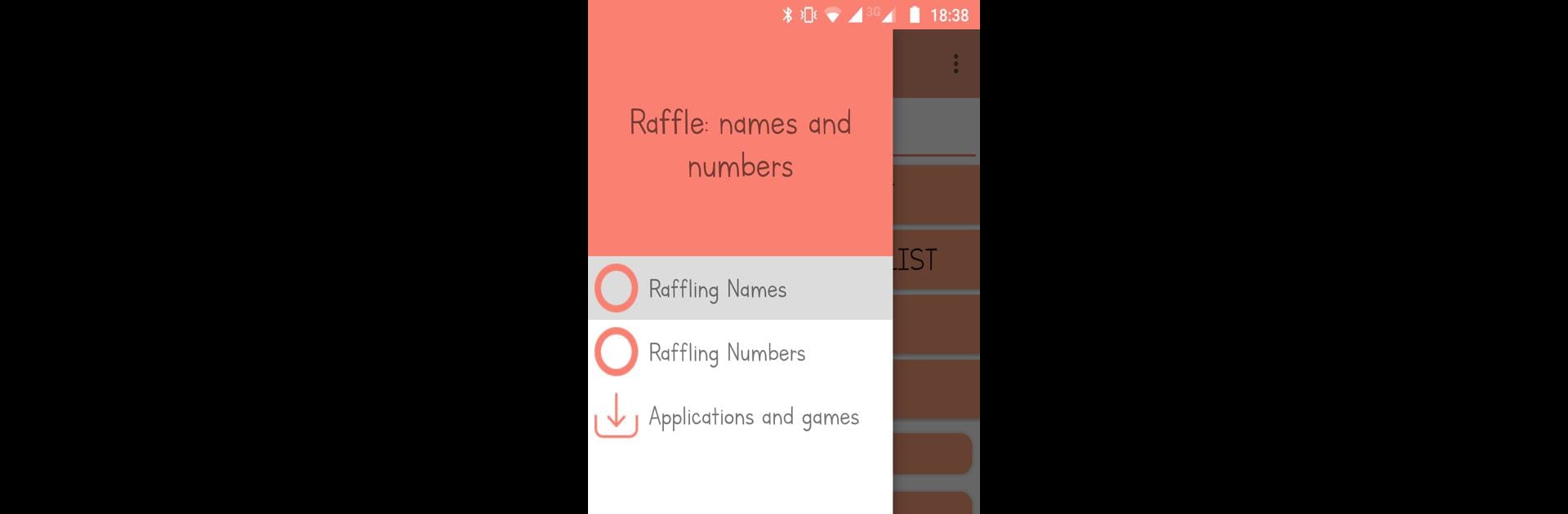 Raffle: Names and Numbers