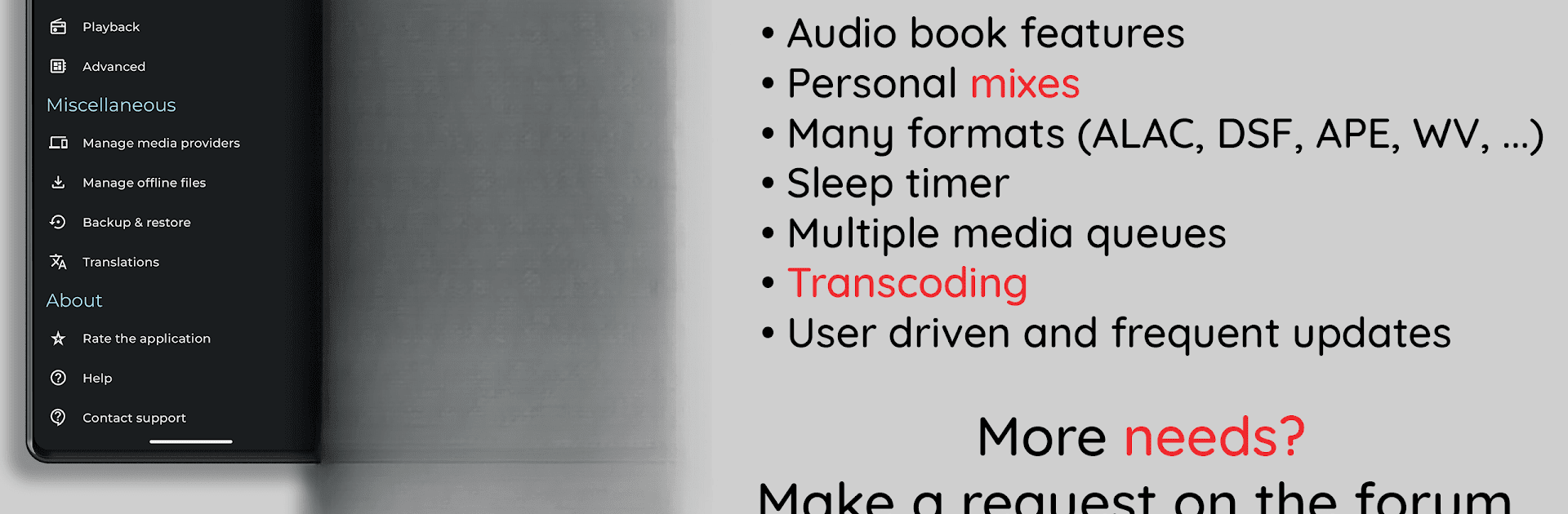 Symfonium: Music player & cast