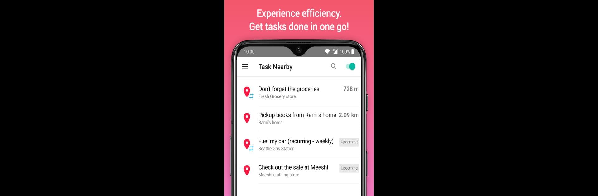 Task Nearby: Location Reminder