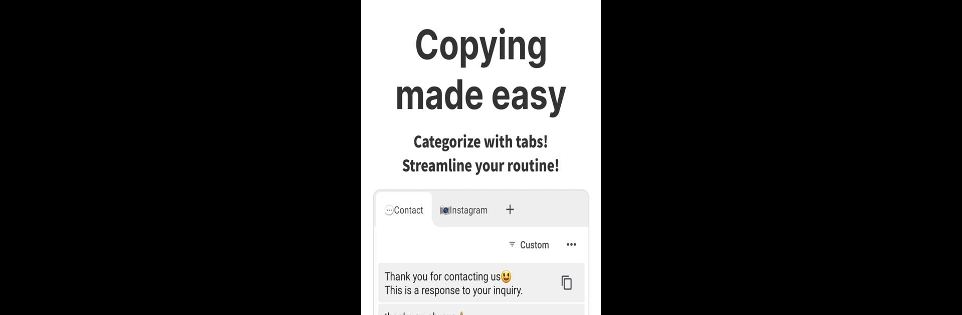 Copipe - Quick copy and paste
