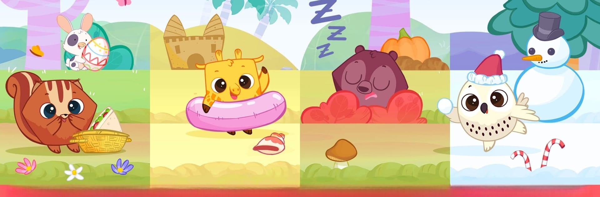 4 Seasons Games for Toddler 2+
