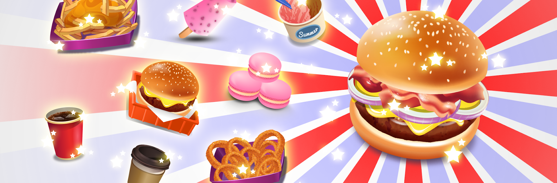 American Burger Truck - Fast Food Cooking Game