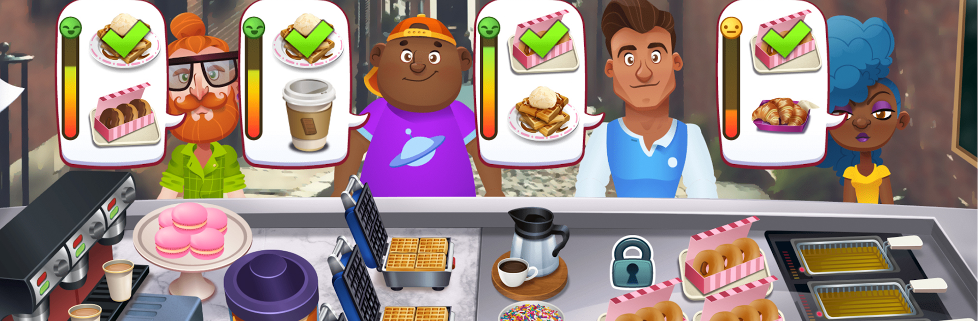 Boston Donut Truck - Fast Food Cooking Game