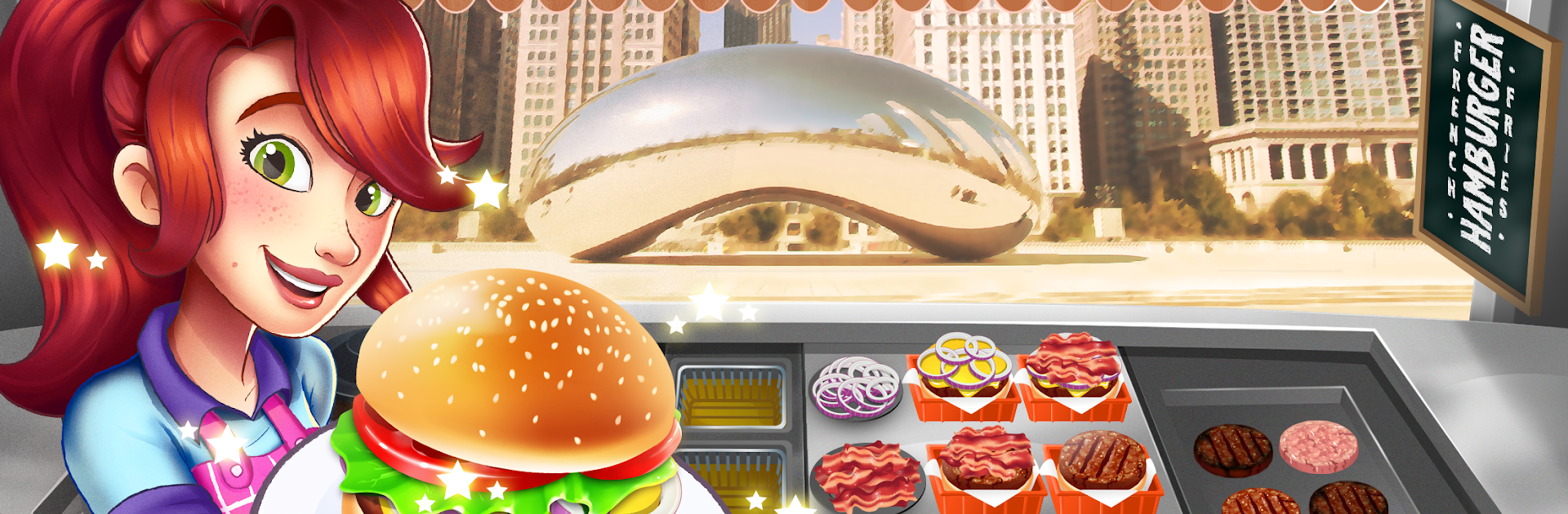 Burger Truck Chicago - Fast Food Cooking Game