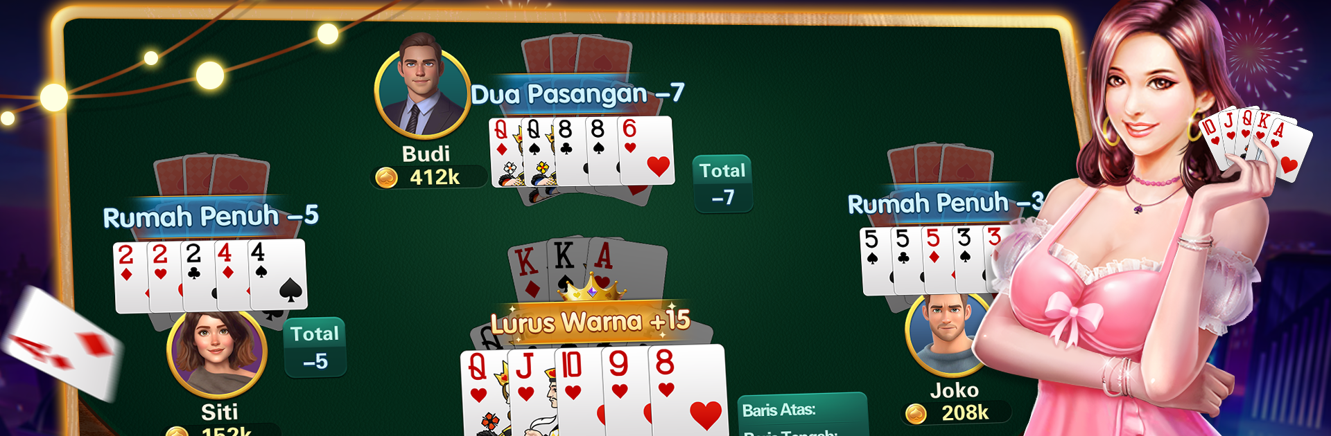 Capsa - Susun Card Games