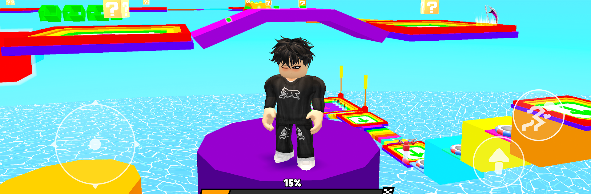 Obby Race: Rainbow Parkour