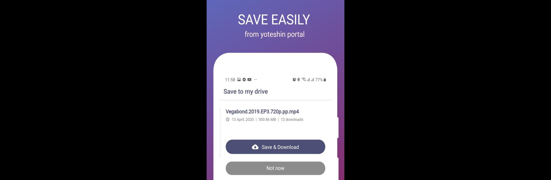 Yoteshin Drive - Cloud File Manager & Downloader