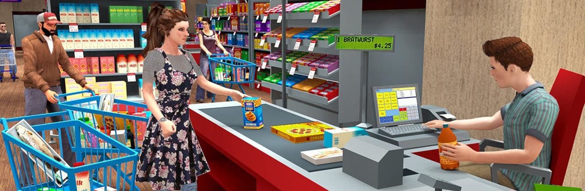 Super Market Atm Machine Simulator: Shopping Mall