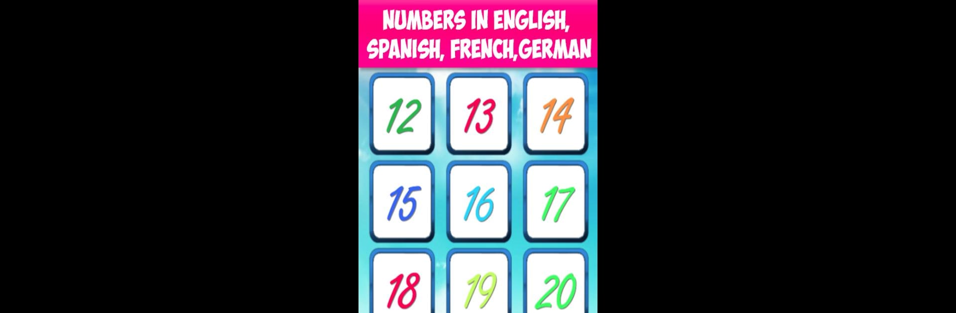 Numbers for kids 1 to 100. Touch and learn
