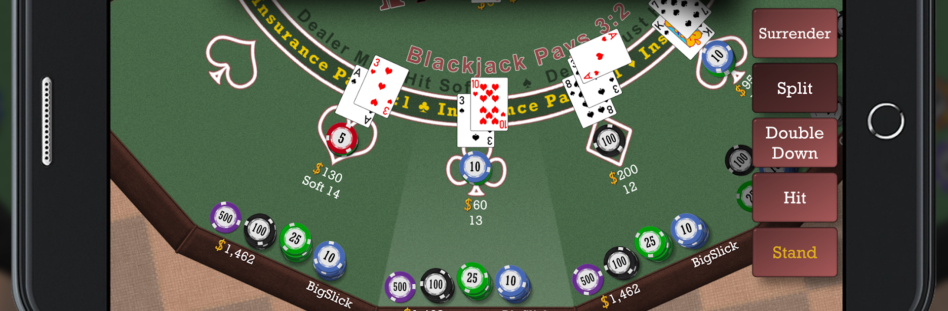 Advanced 21 Blackjack