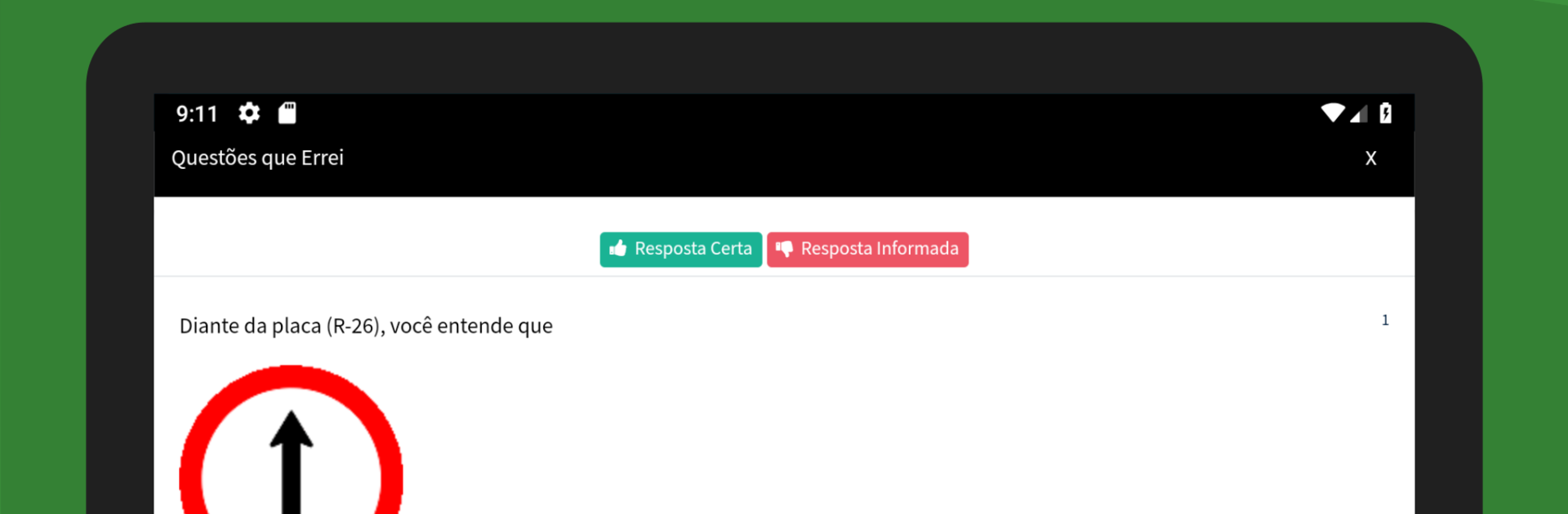 Simulado Prova CNH