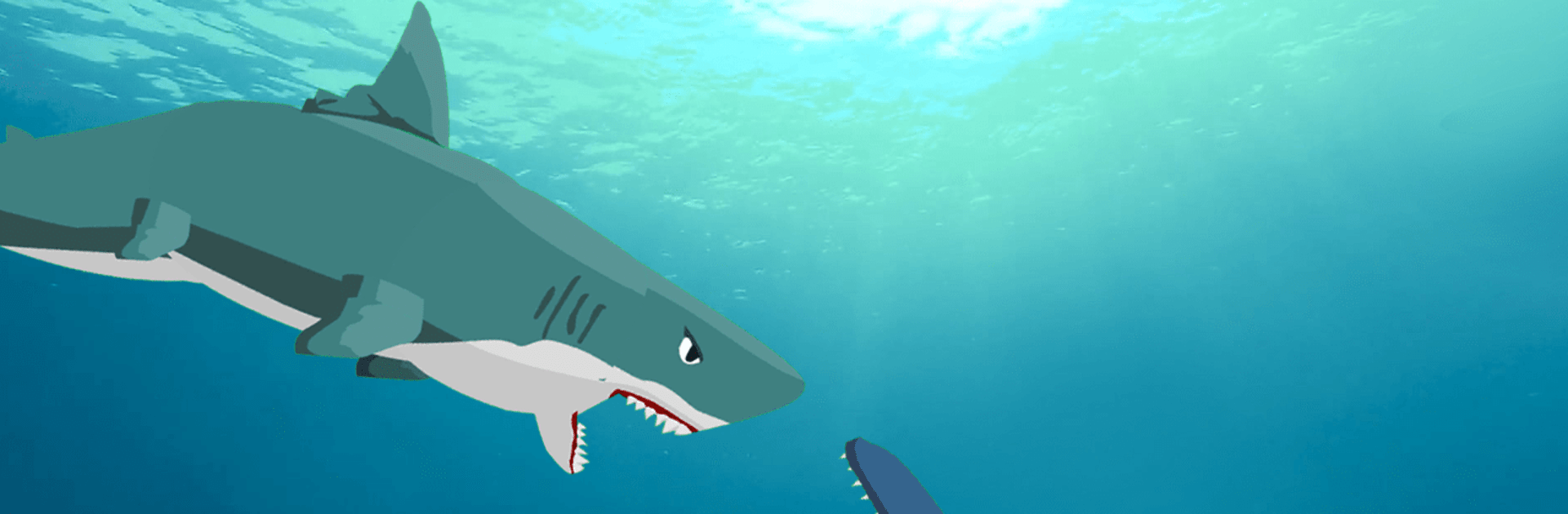 Megalodon Fights Mosasaurus