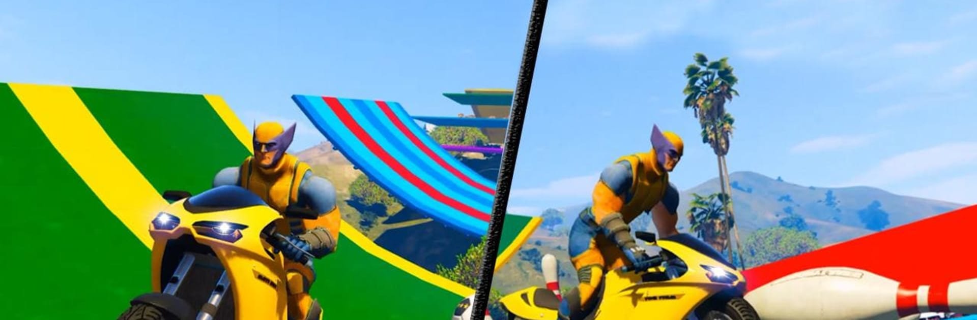 Superhero Tricky bike race (kids games)