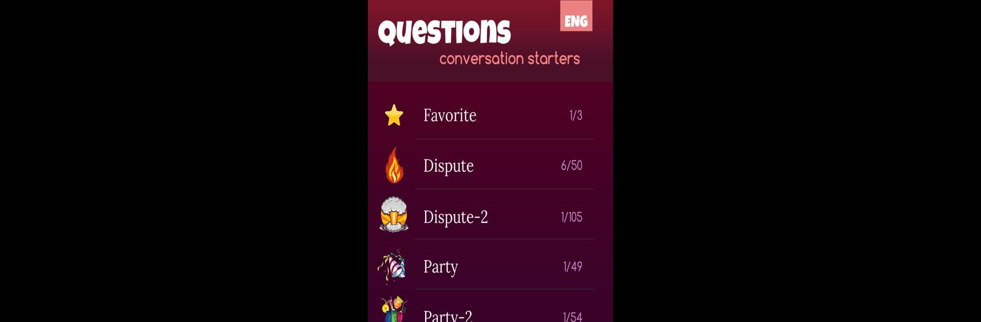 Questions. Conversation starters