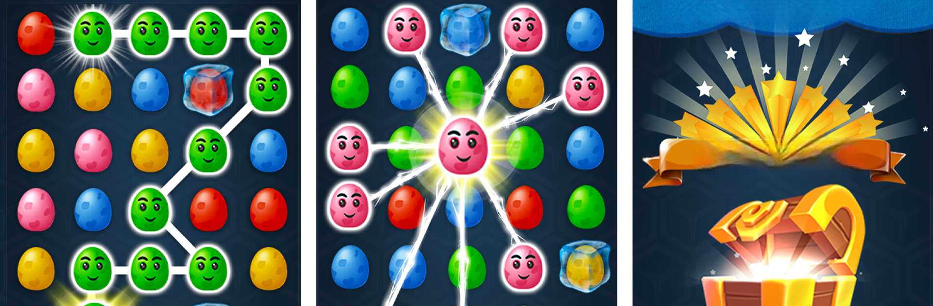 Eggs Matching Game Line Puzzle