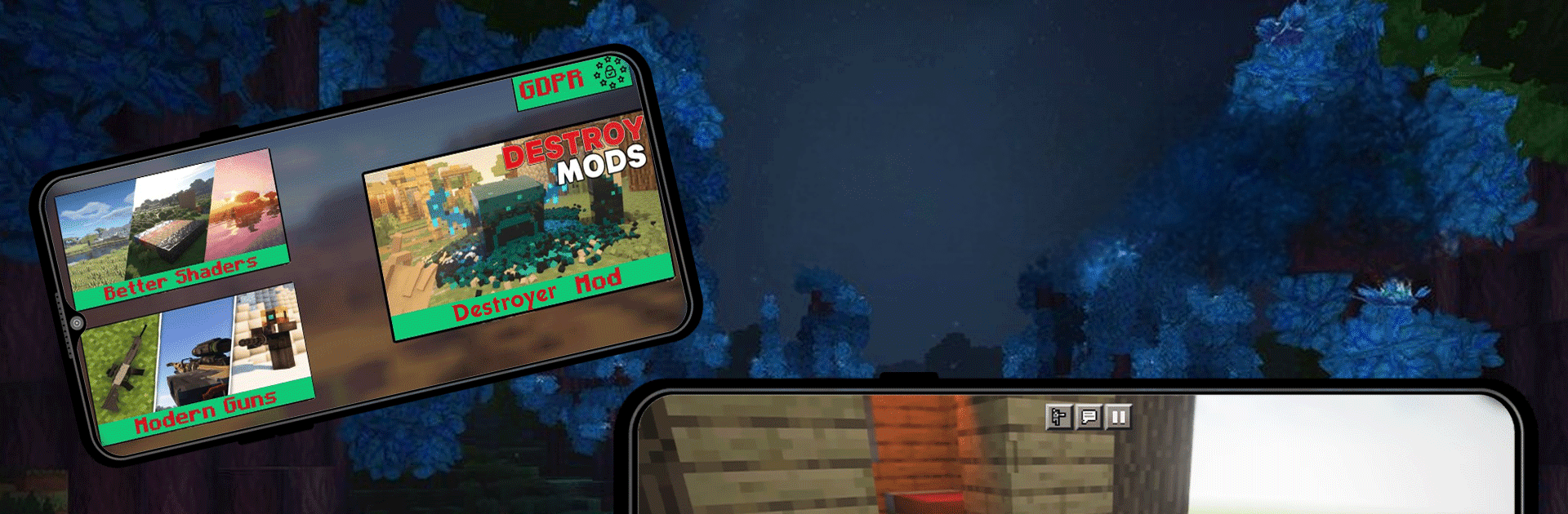 Мод Destroy для Minecraft PE