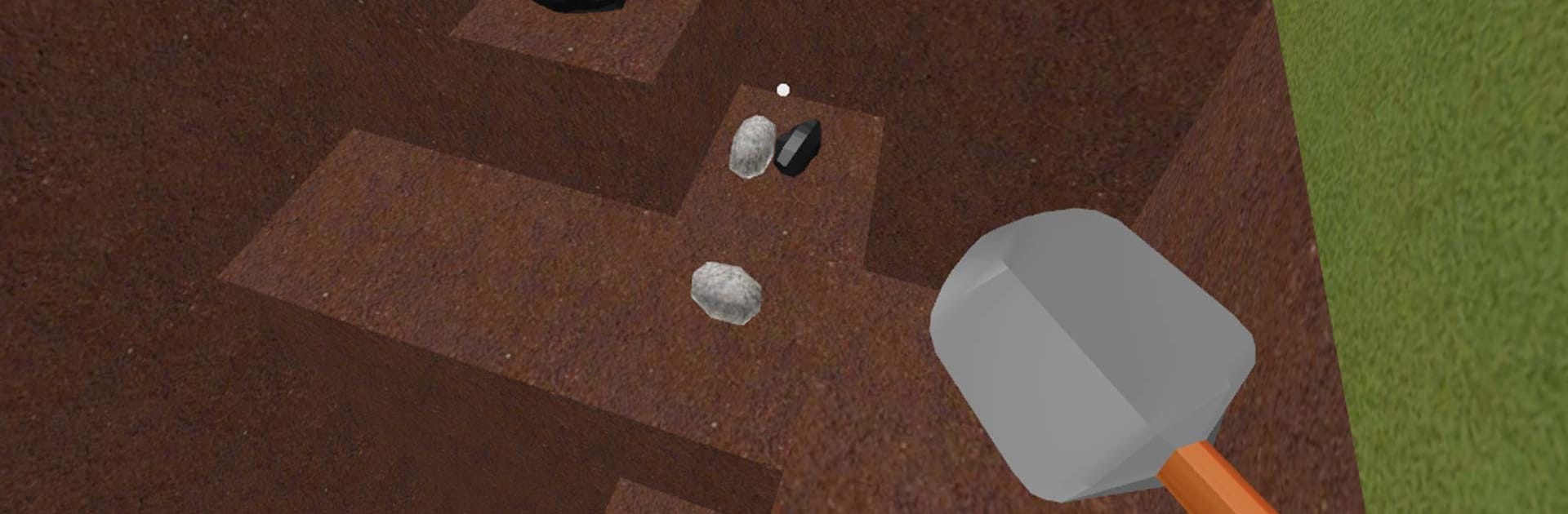 Digging a hole: find treasure