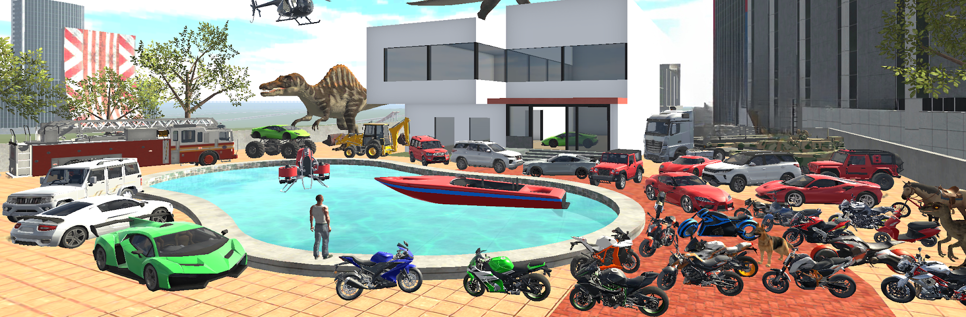 FLYING MOTORBIKE DRIVING SIMULATOR jogo online gratuito em