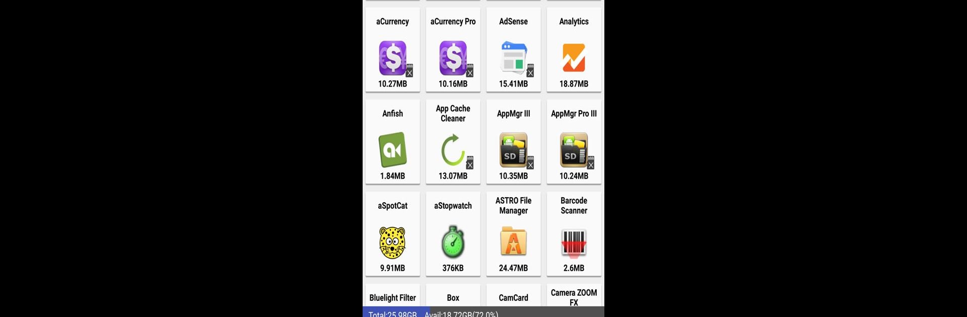AppMgr III (App 2 SD)