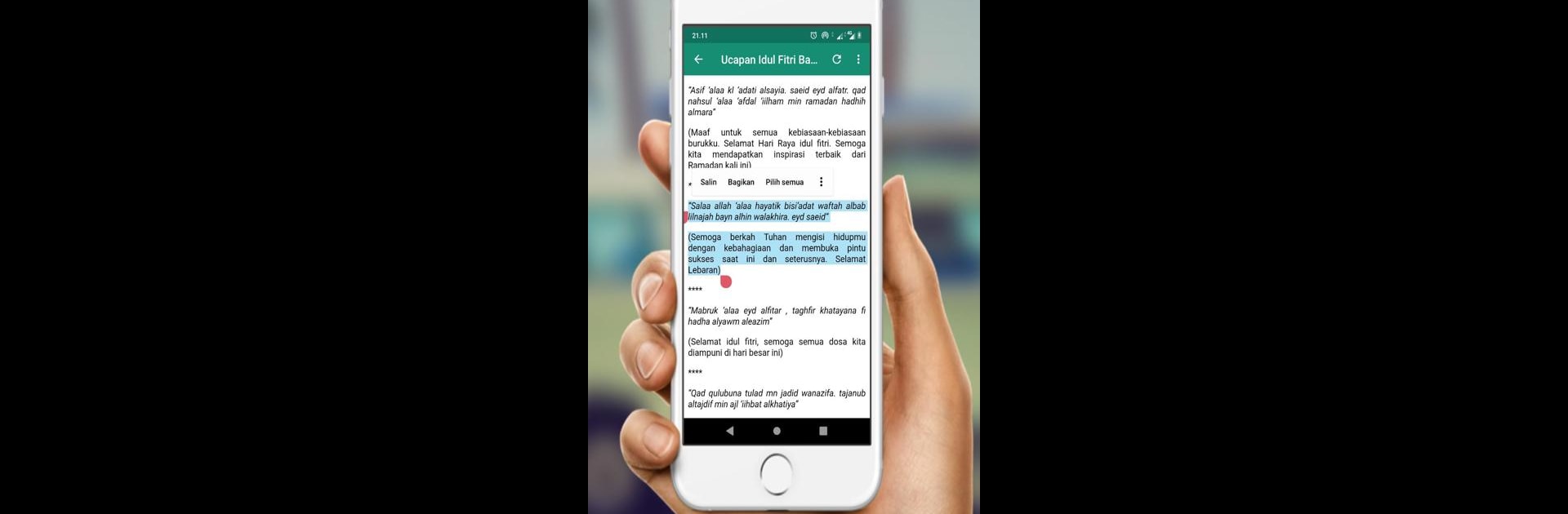 Ucapan Lebaran Idul Fitri 2025