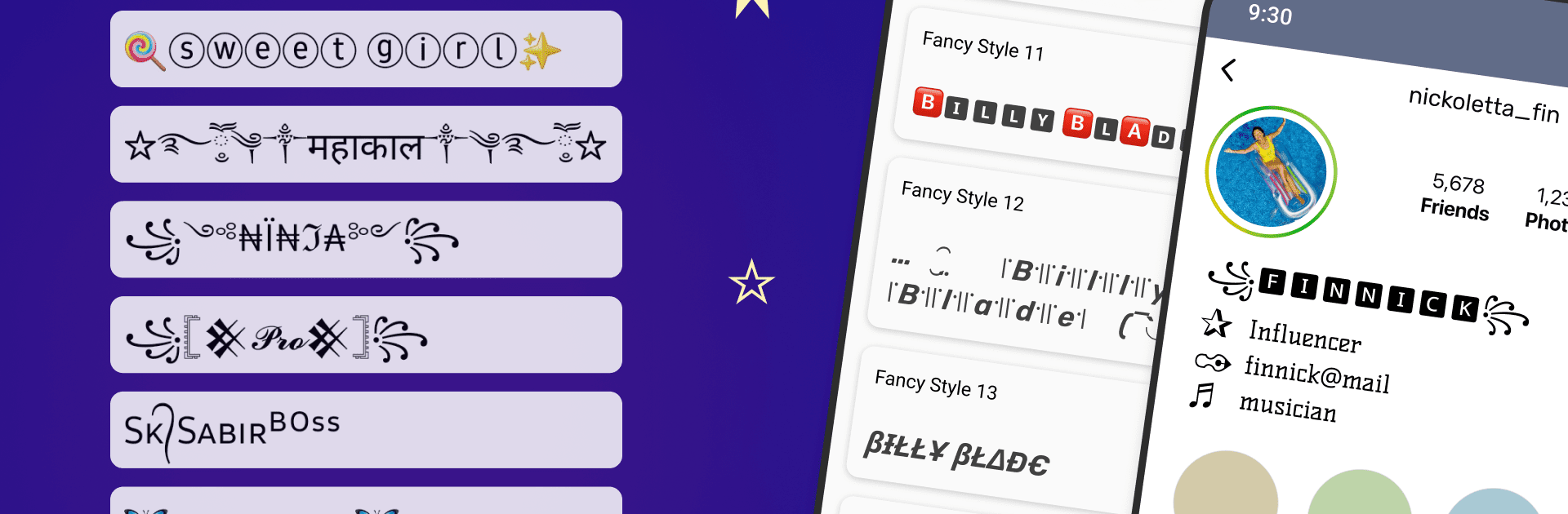 Aesthetic Symbols - Fancy Text