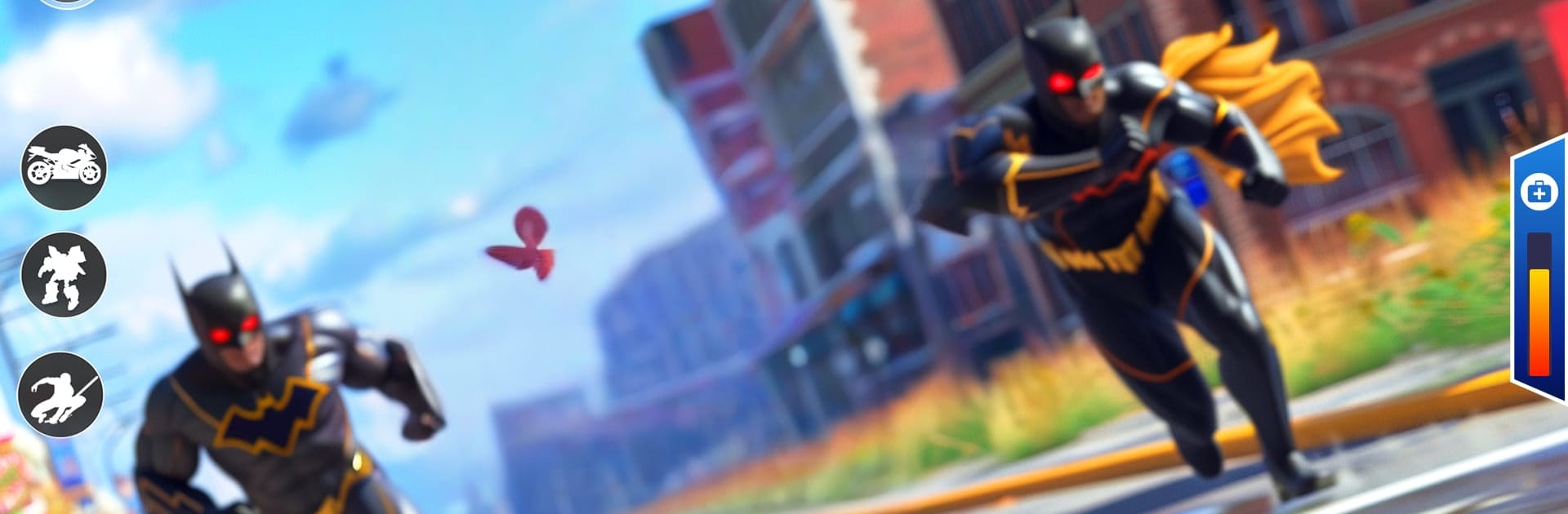 Flying Fire Hero Robot Game