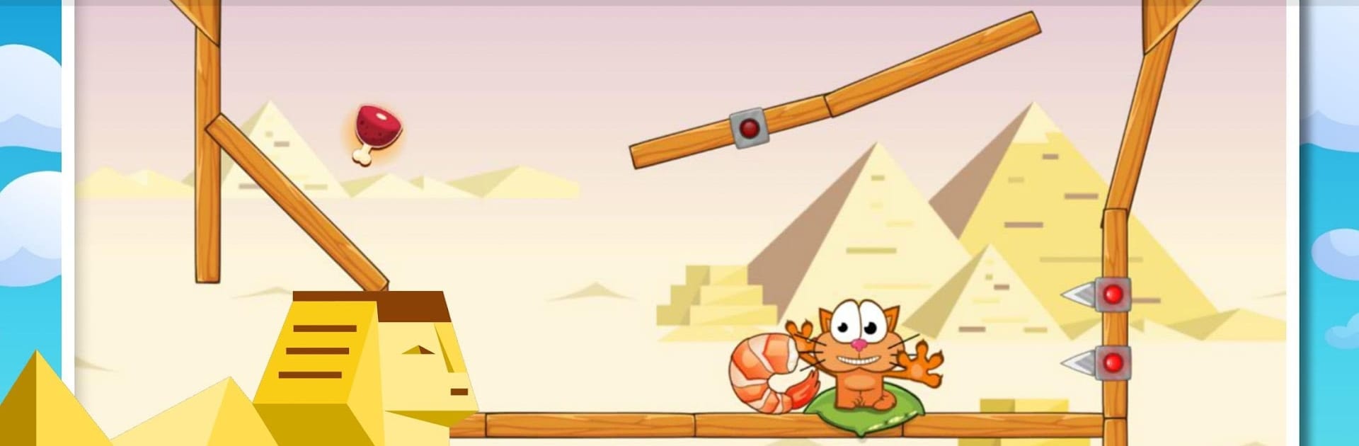 Hungry cat: physics puzzle game