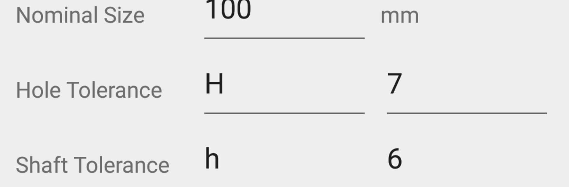 Fit Tolerance ISO
