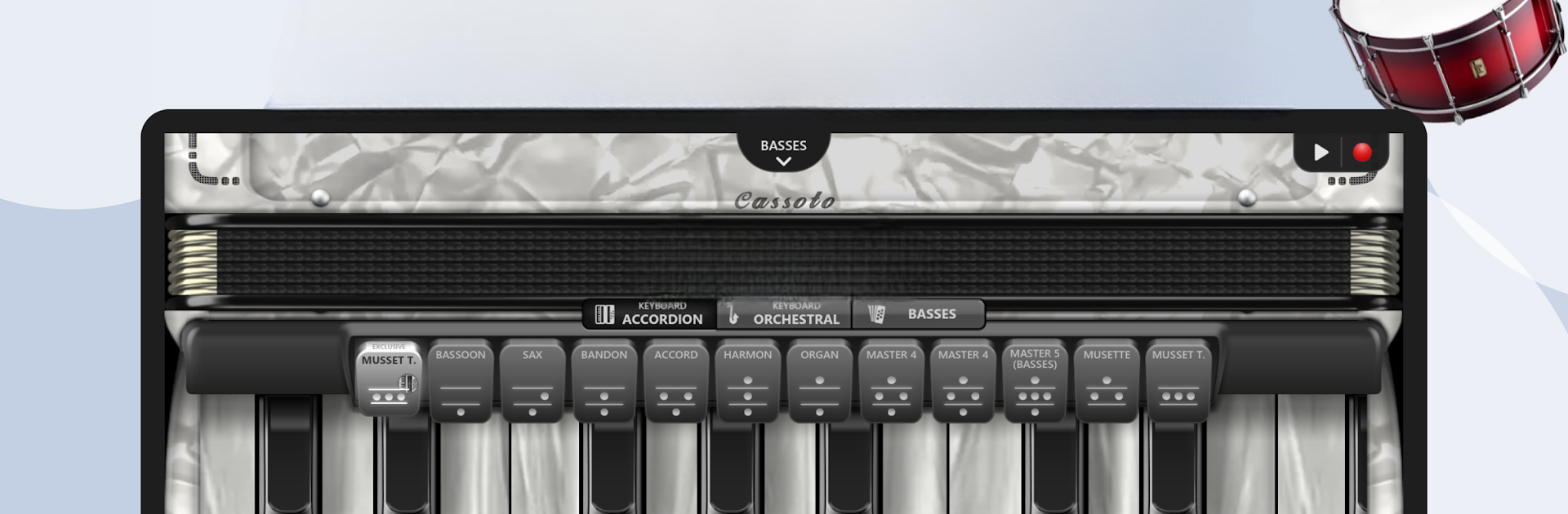 Accordion Piano Cassoto Game