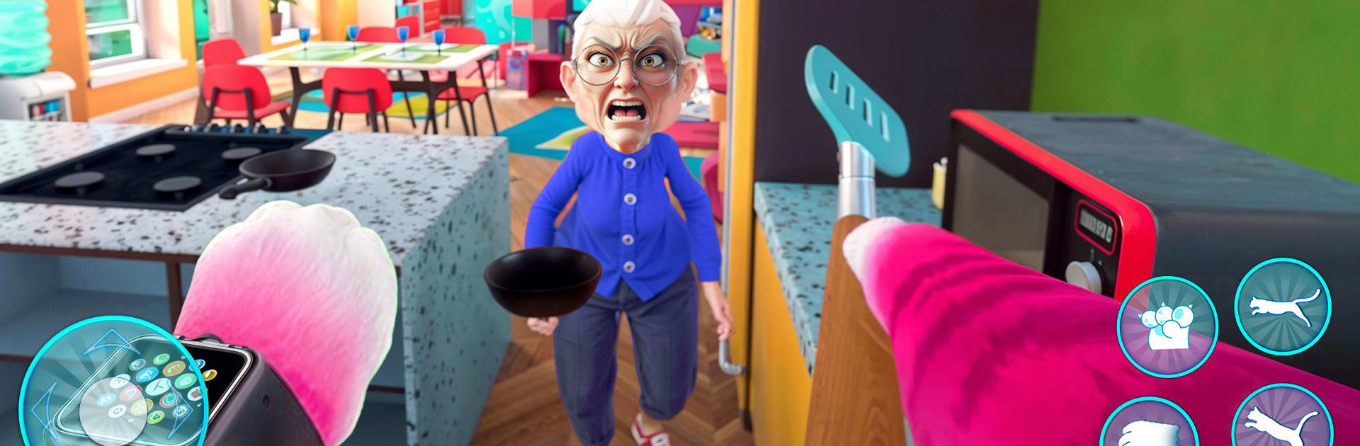 Angry Gran Vs Prank Cat Sim 3D