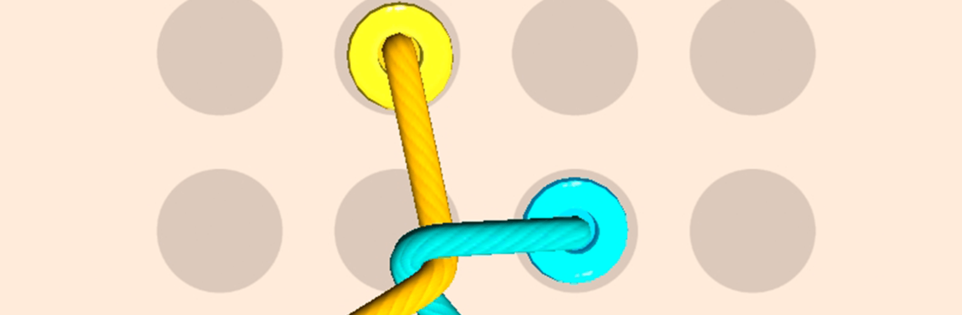 Color Tangled Rope 3D