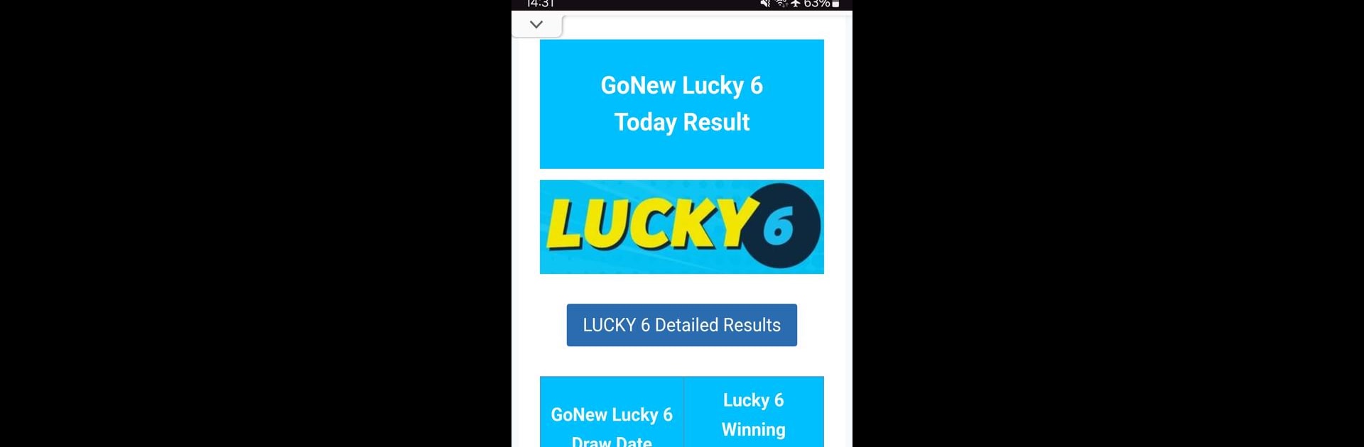 GoNew Results (GoWin Lottery)
