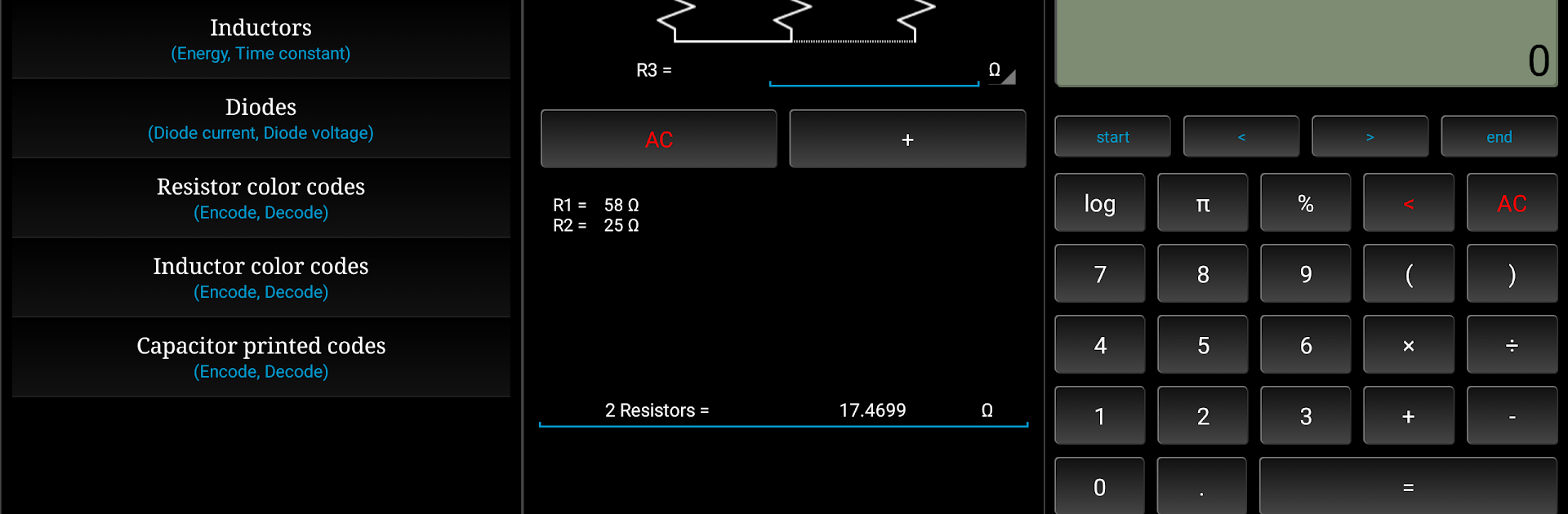 Electronics Calculator