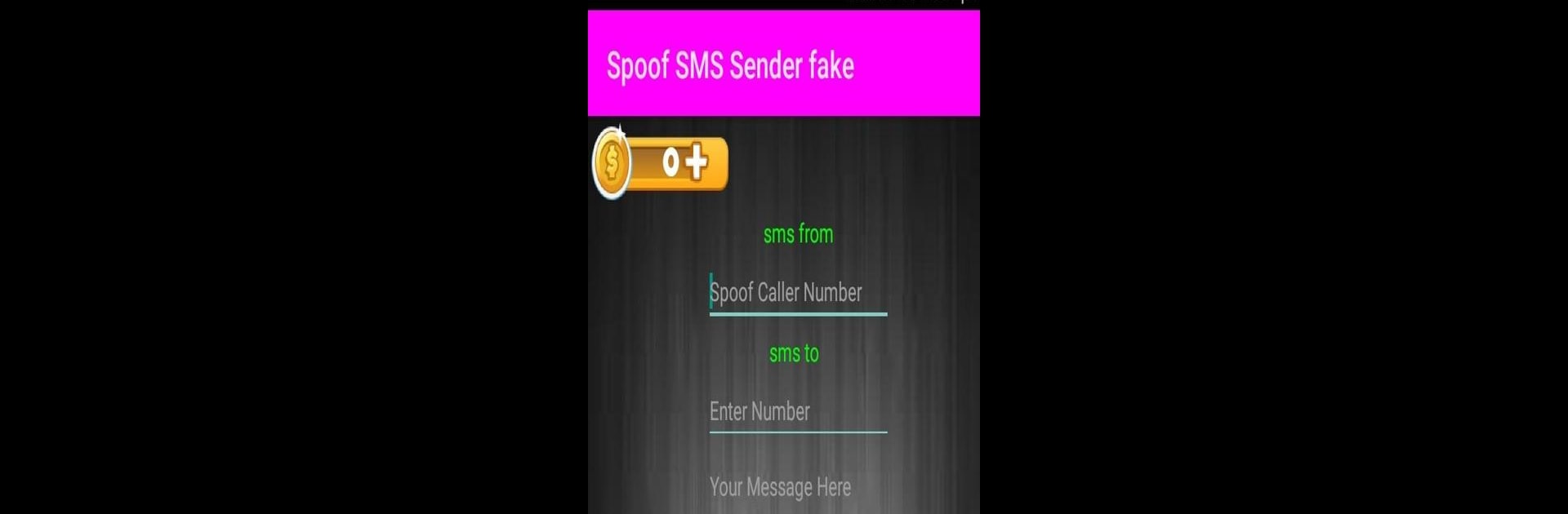 Spoof SMS Sender fake