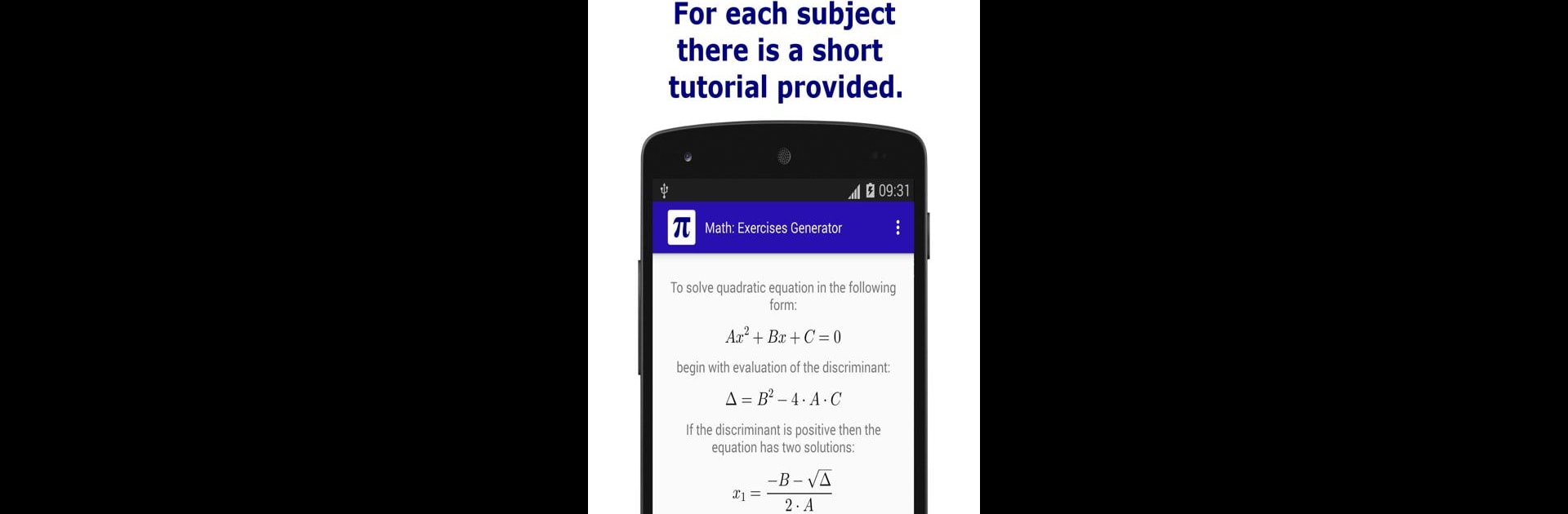 Math: Exercises Generator