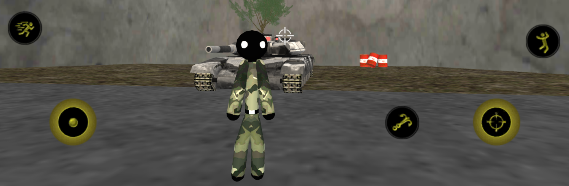 Army stickman rope hero