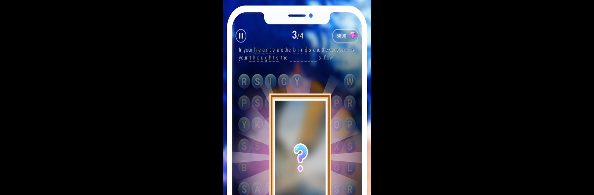 Scrolling Words Bubble - Find Words & Word Puzzle