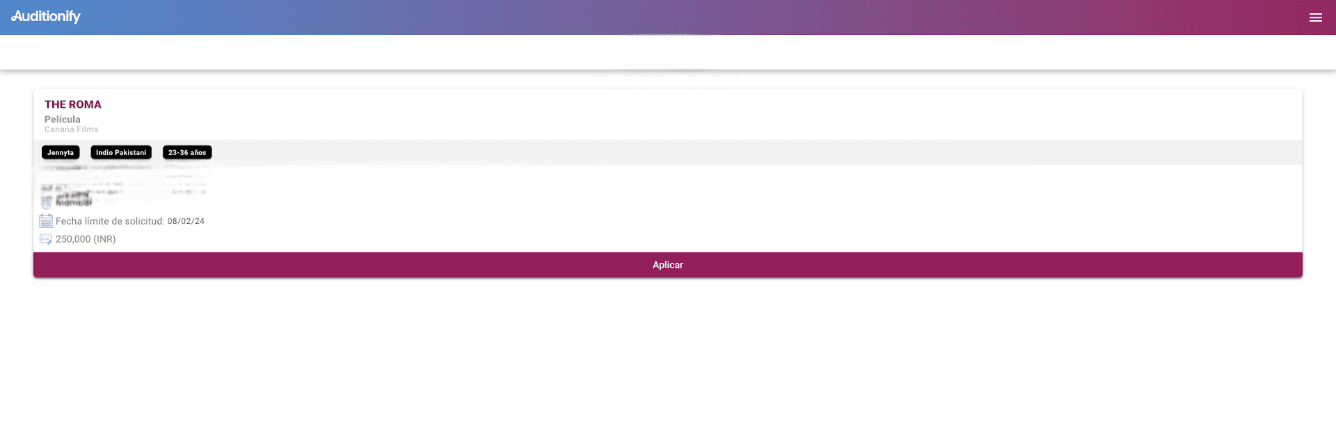Auditionify