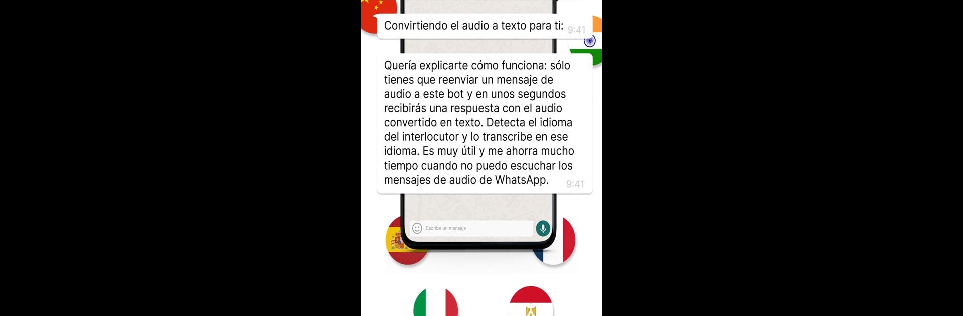 Audios a texto WhatsApp