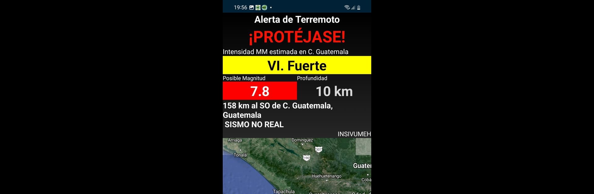 INSIVUMEH Alerta de Terremotos